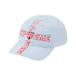 SUPREME - Boné Cross 6-Panel FW26 "Azul Claro" -NOVO-