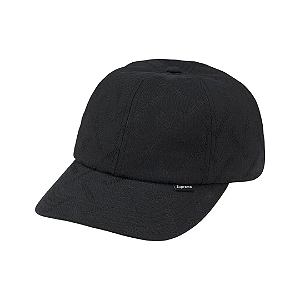 SUPREME - Boné Monogram Jacquard 6-Panel FW26 "Preto" -NOVO-