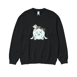 UNIQLO x KAWS - Moletom Crewneck Universe Moon "Preto" -NOVO-