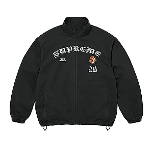 SUPREME x UMBRO - Jaqueta Cotton Ripstop Track FW26 "Preto" -NOVO-