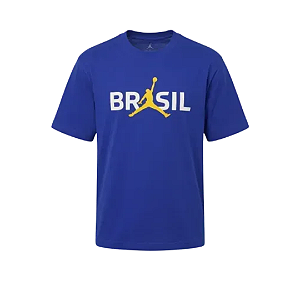 NIKE x JORDAN - Camiseta Brasil Air 85 "Azul" -NOVO-