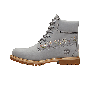 TIMBERLAND - Premium 6" Inch Boot Waterproof (Women's) "Light Grey Nubuck" -NOVO-