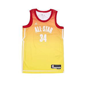 NIKE - Regata Jordan Dri-Fit Nba All-Star Giannis "Vermelho/Amarelo" -NOVO-
