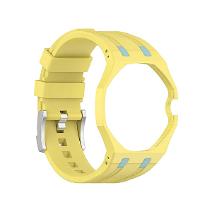 SXMINCXUBO - Pulseira Para Swatch x AP Royal Pop "Amarelo/Azul" -NOVO-