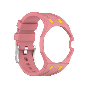 SXMINCXUBO - Pulseira Para Swatch x AP Royal Pop "Rosa/Amarelo" -NOVO-