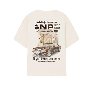 NUDE PROJECT - Camiseta IYKYK "Bege" -NOVO-