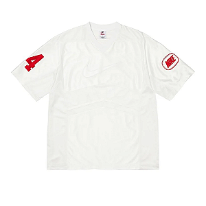 SUPREME x NIKE - Camisa Football Jersey FW26 "Branco" -NOVO-