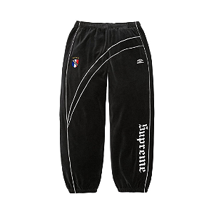 SUPREME x UMBRO - Calça Velour Track "Preto" -NOVO-