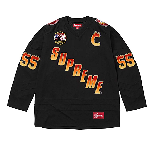 SUPREME - Camisa Jersey Hockey FDNY "Preto" -NOVO-