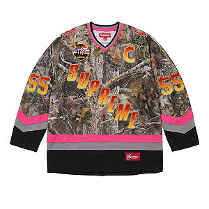 SUPREME - Camisa Jersey Hockey FDNY "Truetimber Kanati Camo" -NOVO-