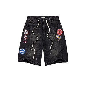VALE LIVES FOREVER - Bermuda Paradise Jorts "Preto" -NOVO-