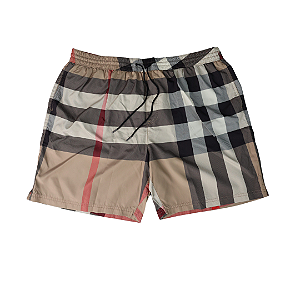 BURBERRY - Bermuda Beach Check Xadrez "Multi" -USADO-
