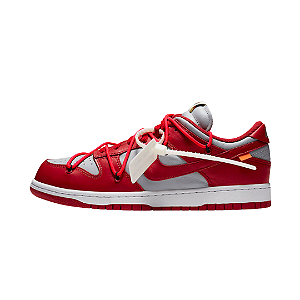 NIKE x OFF-WHITE - Dunk Low "University Red" -NOVO-