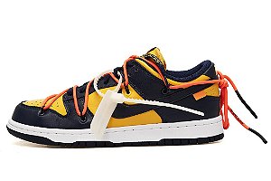 NIKE x OFF-WHITE - Dunk Low "Michigan" -NOVO-