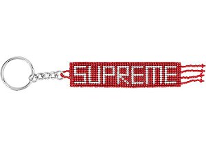 SUPREME - Chaveiro Beaded "Vermelho" -NOVO-