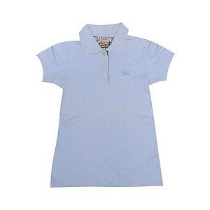 BURBERRY -  Camisa Polo "Azul Claro" (Infantil) -USADO-