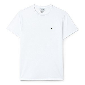 LACOSTE - Camiseta Cotton Jersey "Branco" (Infantil) -NOVO-