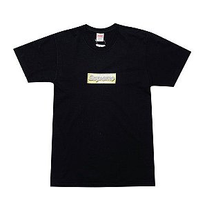 SUPREME - Camiseta Box Logo Bling "Preto" -USADO-