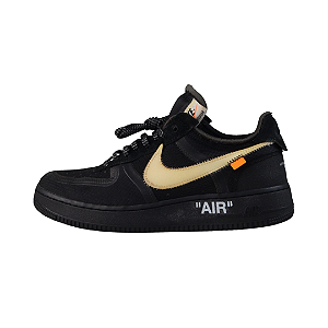 NIKE x OFF-WHITE - Air Force 1 Low "Black/White" -USADO-