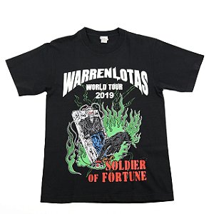 WARREN LOTAS - Camiseta World Tour "Preto" -USADO-