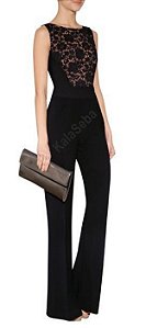 Macacão Longo Alcinha Flare Boca De Sino Calça Bailarina SEM Cinto