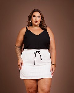 Blusa de Alça Preta Modern Quality Moda Plus Size dvs loja