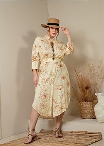 Chemise Flor Quality Moda Plus Size Miareli Primavera