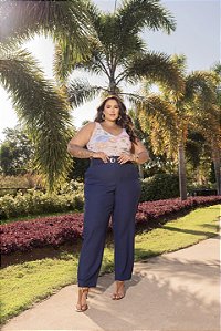 Calça Clochard Garden Quality Moda Plus Size Divas Primavera