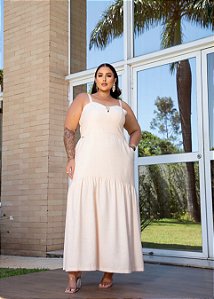 Vestido Alfaiataria Coral Quality Moda Plus Size Milliossi Verão