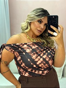 Blusa Estampada Quality Moda Plus Size rml Outono Preview