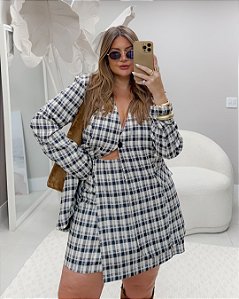 Shorts Saia Xadrez Quality Moda Plus Size dvs Outono Preview