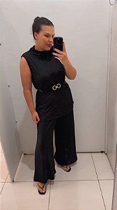 Conjunto Malha Tricot Preto Quality Moda Plus Size dub outono loja