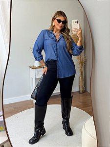 Calça Montaria Preta Quality Moda Plus Size mlj outono Preview