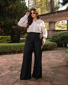 Calça com Pala na Cintura Preta Quality Moda Plus Size dvs Outono Preview Equi dvs