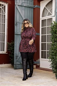 Parka Animal Print Quality Moda Plus Size rml Outono Preview