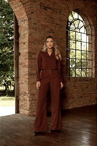 Conjunto Casaqueto e Calça com Fivelas Terra Quality Moda Plus Size Preview dvs