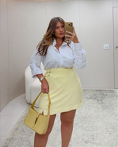 Camisa Branca Plus Size em Algodão Quality Moda Plus Size rml