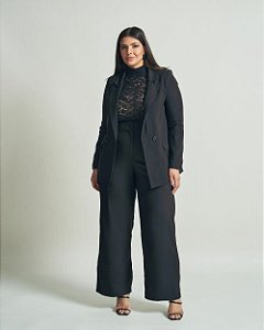 Blazer Basic Daily Cinza Preto Quality Moda Plus Size Brit Preview qbl