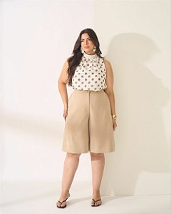 Bermuda Plus Size com Ajuste e Elástico Quality Moda Plus Size Preview qbl