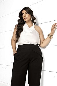 Blusa Frente Única Acetinada Quality Moda Plus Size Preview Dvs