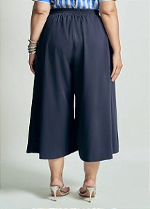Calça Pantacourt Wide Efeito Saia Midi Quality Moda Plus Size Preview qbl