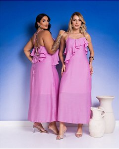 Vestido Longo Viscose Paraty Quality Moda Plus Size Dub Preview