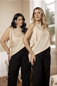 Blusa Lenço Detalhe Quality Moda Plus Size dvs Preview