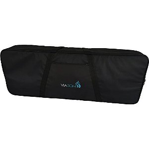Capa para Teclado 5/8 Luxo Cor Preta Viasom C5L/E