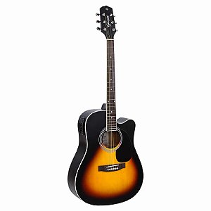Violão Giannini Aço Eletroacústico Performance GDC-1 CEQ Vintage Sunburst Satin