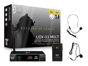 Microfone Dylan Headset Lapela Profissional Sem Fio Udx-03