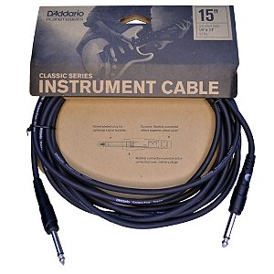 Cabo Para Instrumentos 4,57m P10 D'Addario Classic Series PW-CGT-15