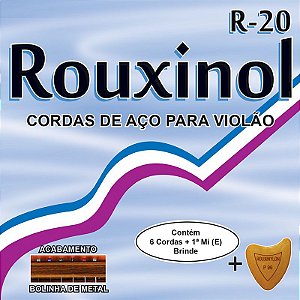 Encordoamento para violão aço rouxinol  R20