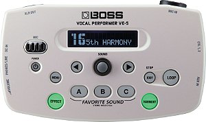 Pedal Boss Efeito Voz VE-5 WH Branca