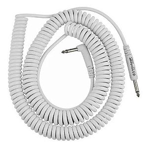 Cabo P10xP10 Espiral Branco P10 90 9.15mt Mac Cabos